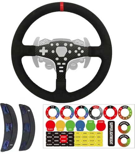 Amazon | SIMPUSH F1 GT3レーシングゲーム用 改造ステアリングホイール